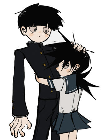 mob and little sis ritsu | gift