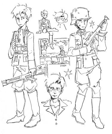 ludwig doodles | scanned traditional