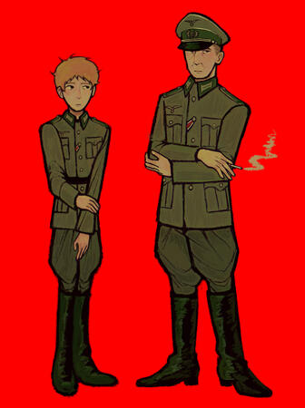 ludwig and major könig doodles