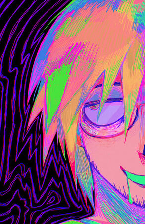 doc acid trip portrait print