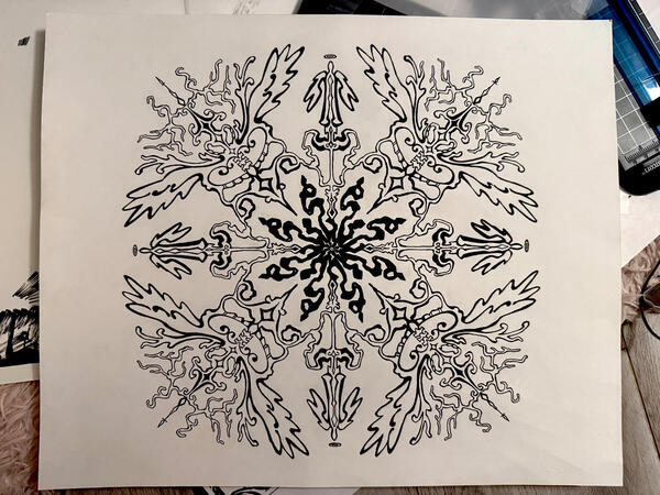 radial symmetry (ink)